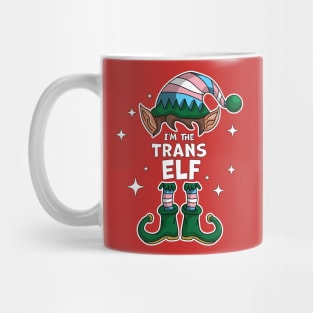 I'm The Trans Elf LGBTQ Transgender Elf Matching Christmas Mug